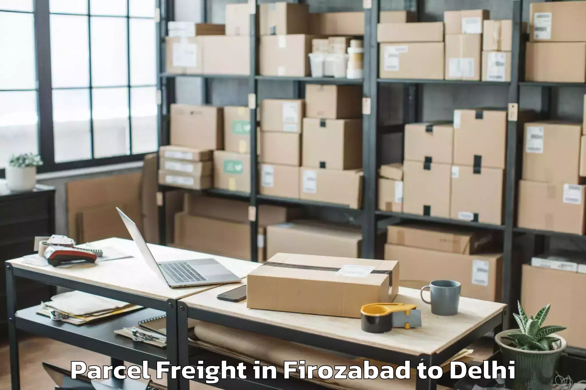 Leading Firozabad to Unity One Mall Cbd Shahdara Parcel Freight Provider